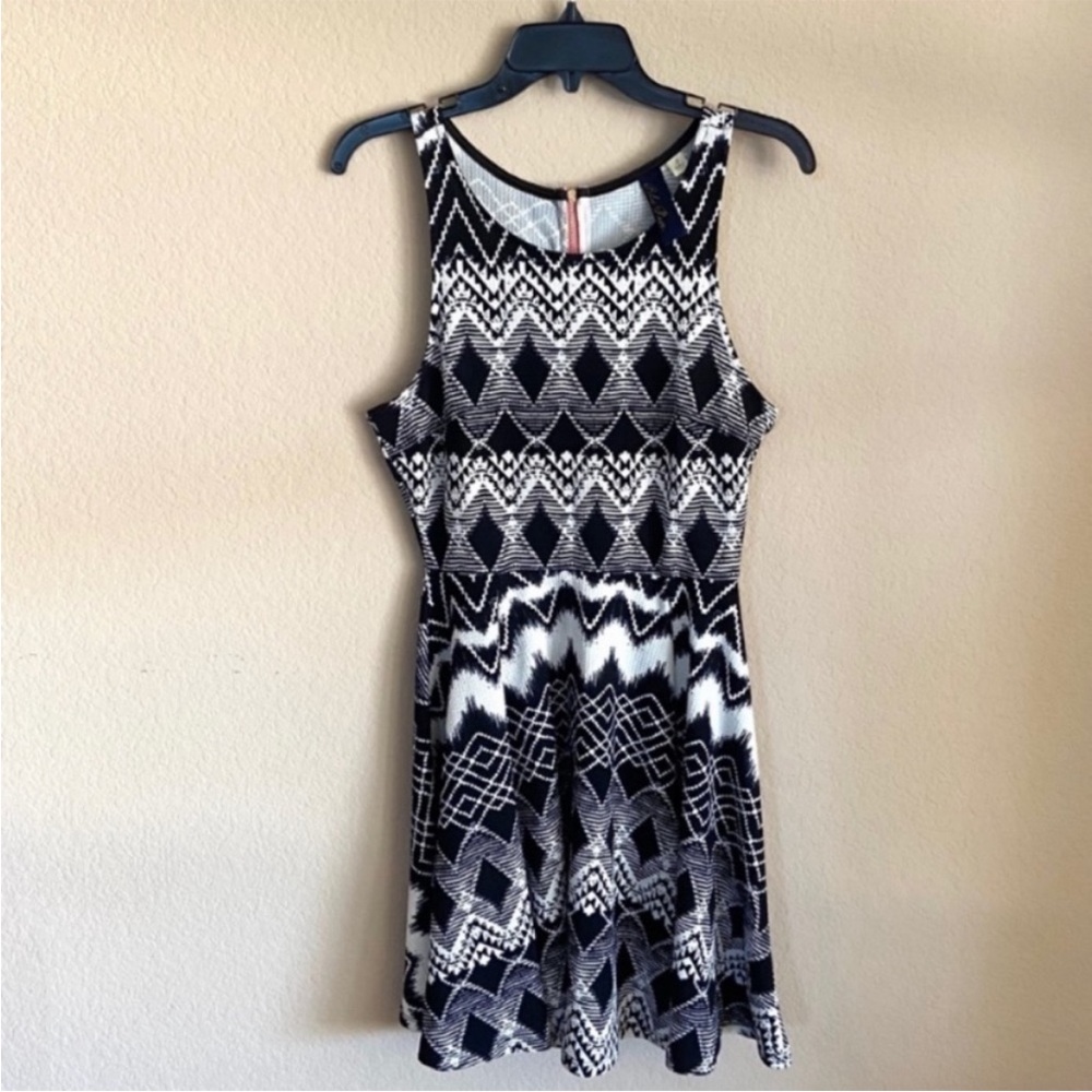 Francesca’s Blue Rain sleeveless dress.